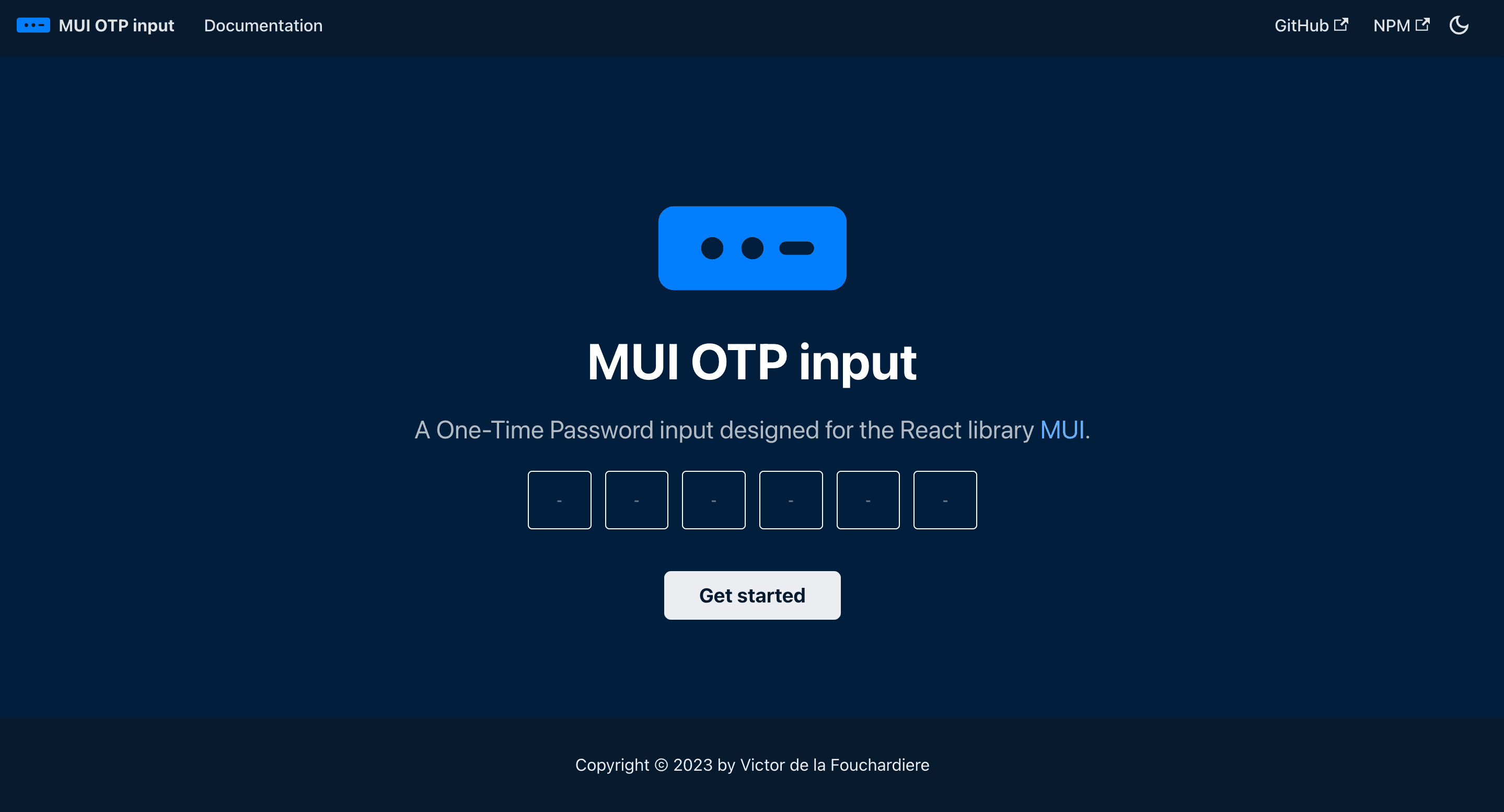 MUI OTP Input