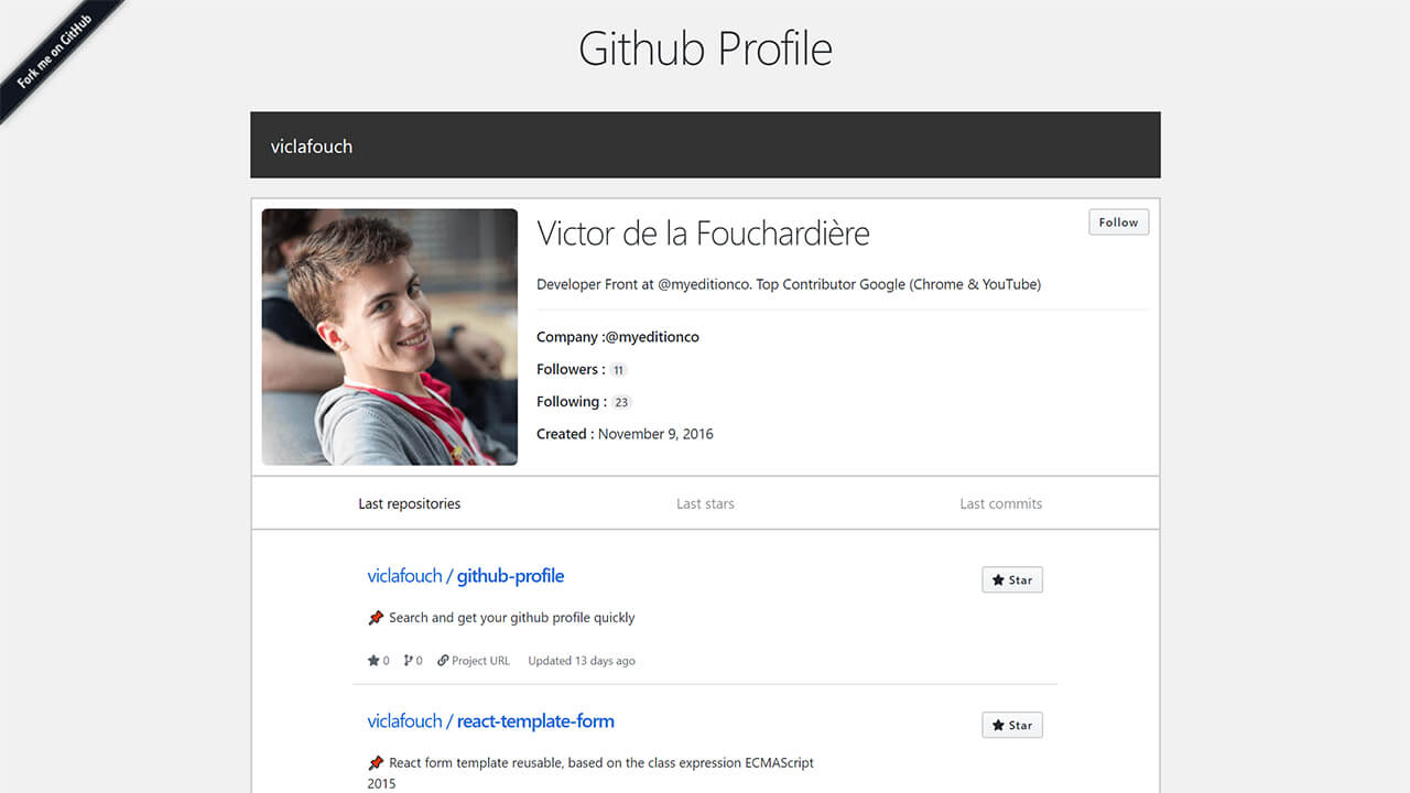 Github Profile